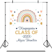 Load image into Gallery viewer, Lofaris Cute Colorful Last Day Of Kindergarten 2022 Backdrop