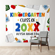 Load image into Gallery viewer, Lofaris Kindergarden Class Of 2022 Cute Glue Apple Backdrop