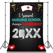 Load image into Gallery viewer, Lofaris Nurse Graduation Party Backdrop for 2022 Photo Booth
