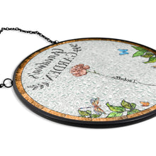 Load image into Gallery viewer, Gift For Wife,Gift For Grandma,Gift For Mother,Family,Love,Gardening - Birth Flower Grandma&#39;s Garden - Personalized Stained Glass Window Hanging Suncatcher
