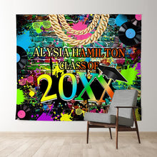 Load image into Gallery viewer, Lofaris Colorful Hip Hop Graffiti Wall Class Of 2022 Backdrop
