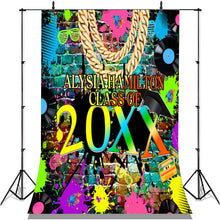 Load image into Gallery viewer, Lofaris Colorful Hip Hop Graffiti Wall Class Of 2022 Backdrop
