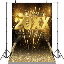 Load image into Gallery viewer, Lofaris Golden Glitter Bokeh Class Of 2022 Congratulatios Backdrop
