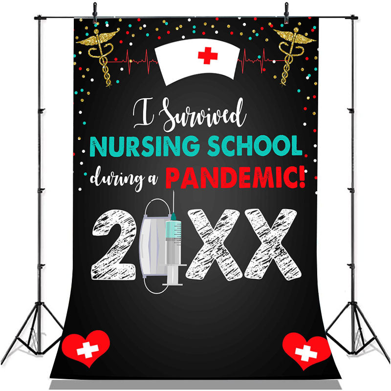 Lofaris Nurse Graduation Party Backdrop for 2022 Photo Booth