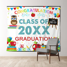 Load image into Gallery viewer, Lofaris School Elements Congratulation Class Of 2022 Backdrop
