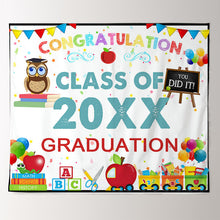 Load image into Gallery viewer, Lofaris School Elements Congratulation Class Of 2022 Backdrop
